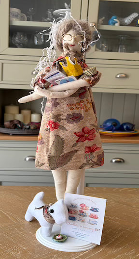 Charlotte – Handmade Fabric Doll