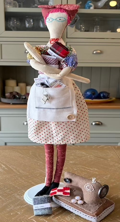 Crafty Clara – Handmade Fabric Doll